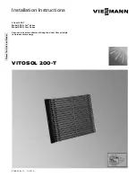 Viessmann VITOSOL 200-T SD2A 2m2 Series Installation Instructions Manual preview