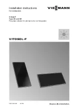 Viessmann VITOSOL-F Installation Instructions Manual preview