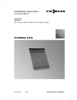 Viessmann VITOSOL300 Installation Instructions Manual preview