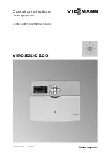 Preview for 1 page of Viessmann VITOSOLIC 200 Operating Instructions For The System User