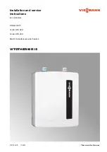 Preview for 1 page of Viessmann VITOTHERM EI5 Series Installation And Service Instructions Manual