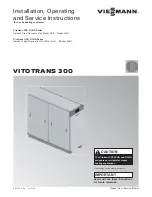 Preview for 1 page of Viessmann VITOTRANS 300 Installation, Operating And Service Instructions