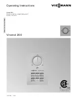 Preview for 1 page of Viessmann Vitotrol 200 Operating Instructions