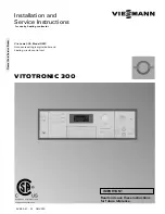 Viessmann VITOTRONIC 300 GW2 Installation And Service Instructions Manual preview