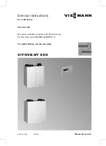 Viessmann VITOVENT 300 Service Instructions For Contractors preview