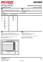 Viessmann Vollmer 45602 Mounting Instruction предпросмотр