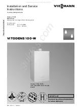 Preview for 1 page of Viessmann WB1A Series Installation And Service Instructions Manual