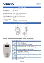 Preview for 4 page of Viesta TH12WFW User Manual