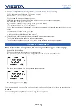 Preview for 7 page of Viesta TH12WFW User Manual