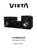 VIETA VMD500 Owner'S Manual предпросмотр