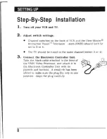 Preview for 10 page of View-Master Interactive Vision Installing And Operating Instructions