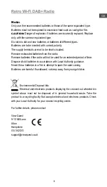 Preview for 10 page of View Quest Retro Wi-Fi DAB+ Radio Operation Manual