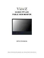 Preview for 1 page of View Z 23-INCH TFT-LCD Instruction Manual