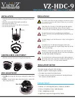 Preview for 2 page of View Z VZ-HDC-9 Quick Start Manual