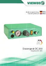 VIEWEG DC 200 Operating Manual предпросмотр