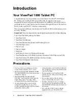 Предварительный просмотр 10 страницы ViewSonic 1000 Tablet PC - ViewPad - C 800 MHz User Manual