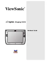 Предварительный просмотр 1 страницы ViewSonic airsync Display V210 Hardware Manual