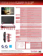 Preview for 2 page of ViewSonic CD4233 Specifications