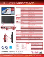 Preview for 2 page of ViewSonic CD5233 Specifications