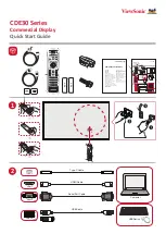 Предварительный просмотр 1 страницы ViewSonic CDE30 Series Quick Start Manual