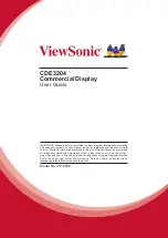 Preview for 1 page of ViewSonic CDE3204 User Manual