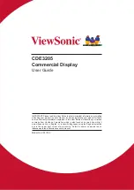 Preview for 1 page of ViewSonic CDE3205 User Manual