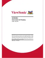 Предварительный просмотр 1 страницы ViewSonic CDE6502 User Manual