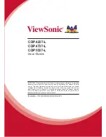 Preview for 1 page of ViewSonic CDP4237-L User Manual