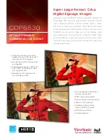 Предварительный просмотр 1 страницы ViewSonic CDP6530 Specifications