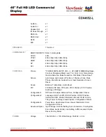 Preview for 6 page of ViewSonic CDX4652-L User Manual