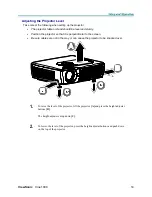 Предварительный просмотр 20 страницы ViewSonic CINE1000 - DLP Home Theater Projector User Manual