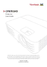 ViewSonic CPB701HD User Manual предпросмотр