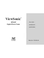 Preview for 1 page of ViewSonic DPG807 User Manual