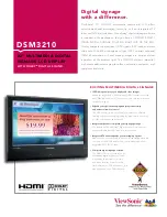 Предварительный просмотр 1 страницы ViewSonic DSM3210 Specifications