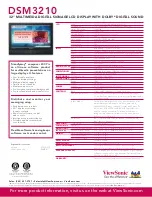 Preview for 2 page of ViewSonic DSM3210 Specifications