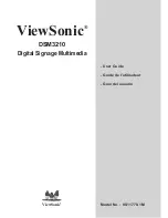 Предварительный просмотр 1 страницы ViewSonic DSM3210 User Manual