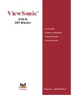 Предварительный просмотр 1 страницы ViewSonic E70-10 User Manual