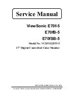 Preview for 1 page of ViewSonic E70F-5 Service Manual