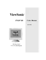 Preview for 1 page of ViewSonic E70f User Manual