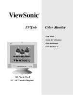 Предварительный просмотр 1 страницы ViewSonic E90FMB - 19" CRT Display User Manual