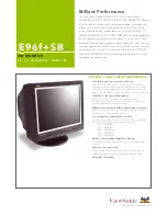 Preview for 1 page of ViewSonic E96f+SB Specifications