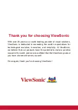 Preview for 2 page of ViewSonic EP1042T User Manual