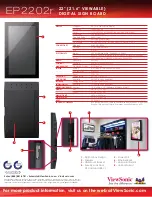 Preview for 2 page of ViewSonic EP2202r Specifications