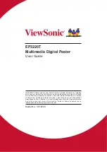 ViewSonic EP3220T User Manual preview