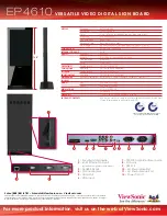 Preview for 2 page of ViewSonic EP4610 Datasheet