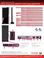 Предварительный просмотр 2 страницы ViewSonic EP5202 Specifications