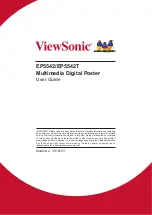 Предварительный просмотр 1 страницы ViewSonic EP5542 User Manual