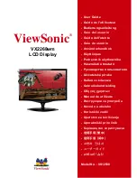 Предварительный просмотр 1 страницы ViewSonic FuHZIOn VX2268wm (Romanian) Manual De Utilizare