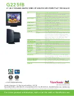 Предварительный просмотр 2 страницы ViewSonic G225fB - 21" 2048X1536 Perflat Blk Crt Specification