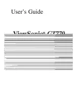 Preview for 2 page of ViewSonic GT770 User Manual